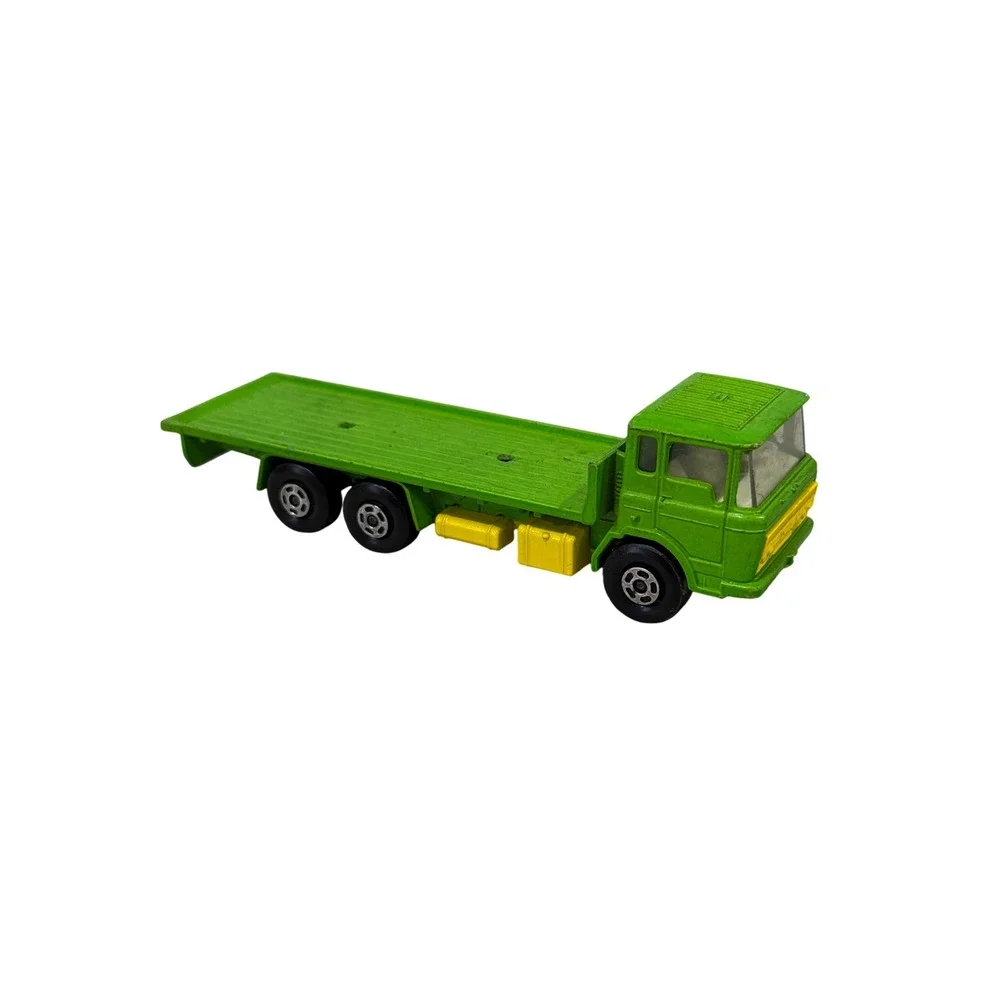 Vintage 1971 Matchbox Super Kings K-13/20 DAF Truck Green Lesney England Flatbed
